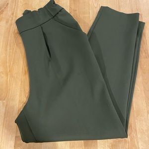 Express | High Waisted Supersoft Double Knit Pull-On Ankle Pant